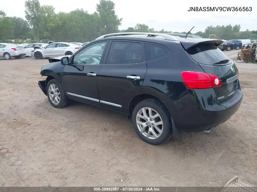 JN8AS5MV9CW366563 2012 Nissan Rogue Sv W/Sl Pkg