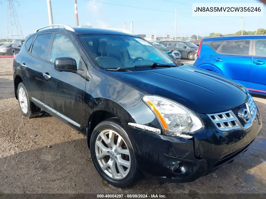 JN8AS5MV2CW356246 2012 Nissan Rogue Sv W/Sl Pkg