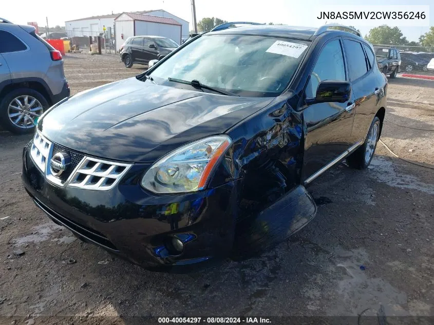 JN8AS5MV2CW356246 2012 Nissan Rogue Sv W/Sl Pkg