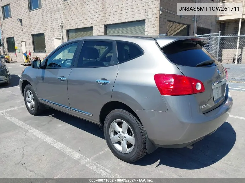 JN8AS5MT1CW261711 2012 Nissan Rogue S