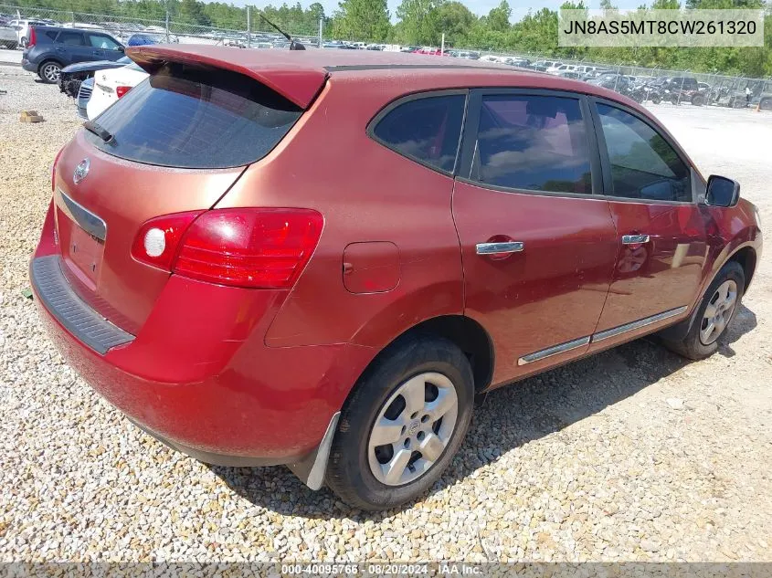 2012 Nissan Rogue S VIN: JN8AS5MT8CW261320 Lot: 40095766