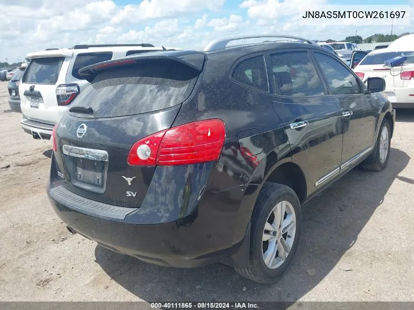 2012 Nissan Rogue Sv VIN: JN8AS5MT0CW261697 Lot: 40111865