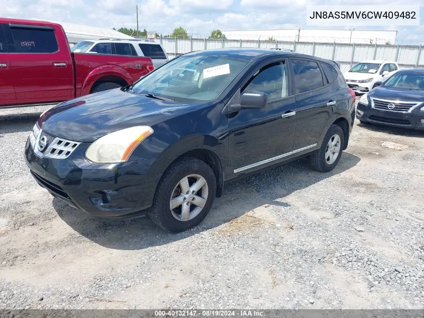 2012 Nissan Rogue S VIN: JN8AS5MV6CW409482 Lot: 40132147