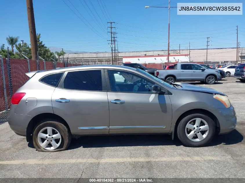 2012 Nissan Rogue S VIN: JN8AS5MV8CW385542 Lot: 40154362