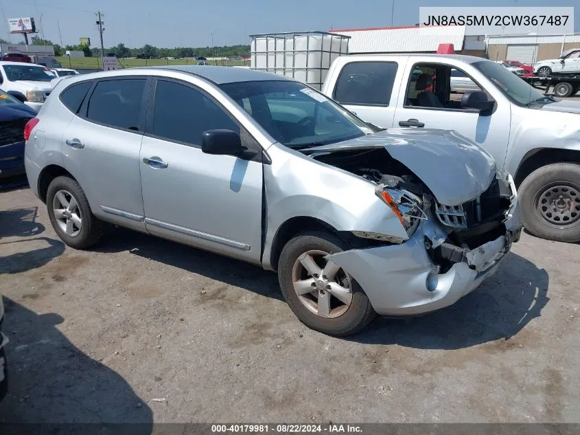 2012 Nissan Rogue S VIN: JN8AS5MV2CW367487 Lot: 40179981