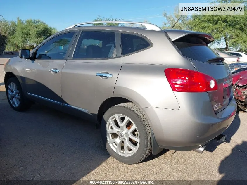 2012 Nissan Rogue Sv W/Sl Pkg VIN: JN8AS5MT3CW279479 Lot: 40231196