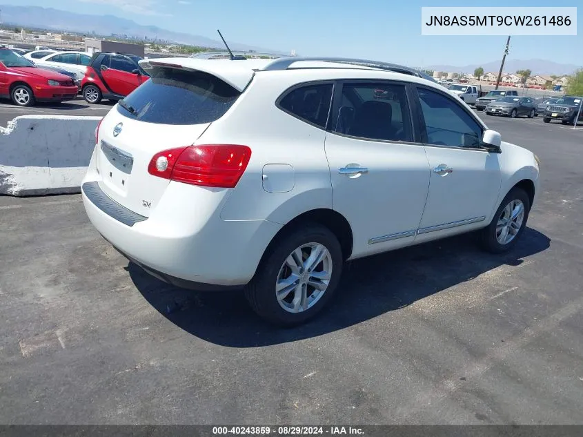 2012 Nissan Rogue Sv VIN: JN8AS5MT9CW261486 Lot: 40243859