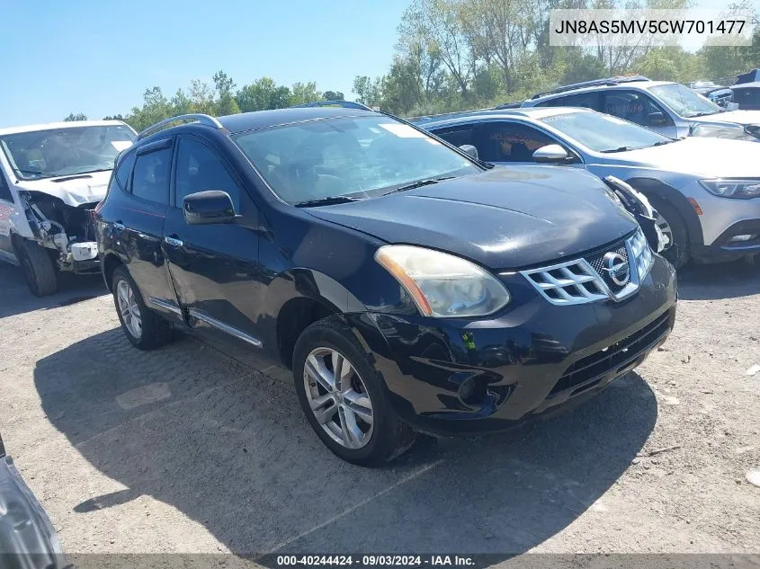 2012 Nissan Rogue Sv VIN: JN8AS5MV5CW701477 Lot: 40244424