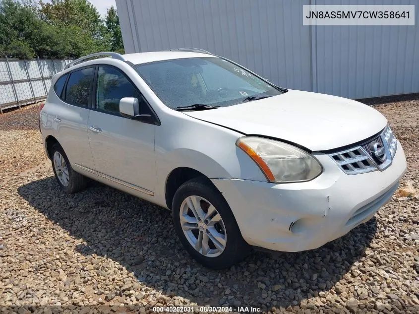 2012 Nissan Rogue Sv VIN: JN8AS5MV7CW358641 Lot: 40252031