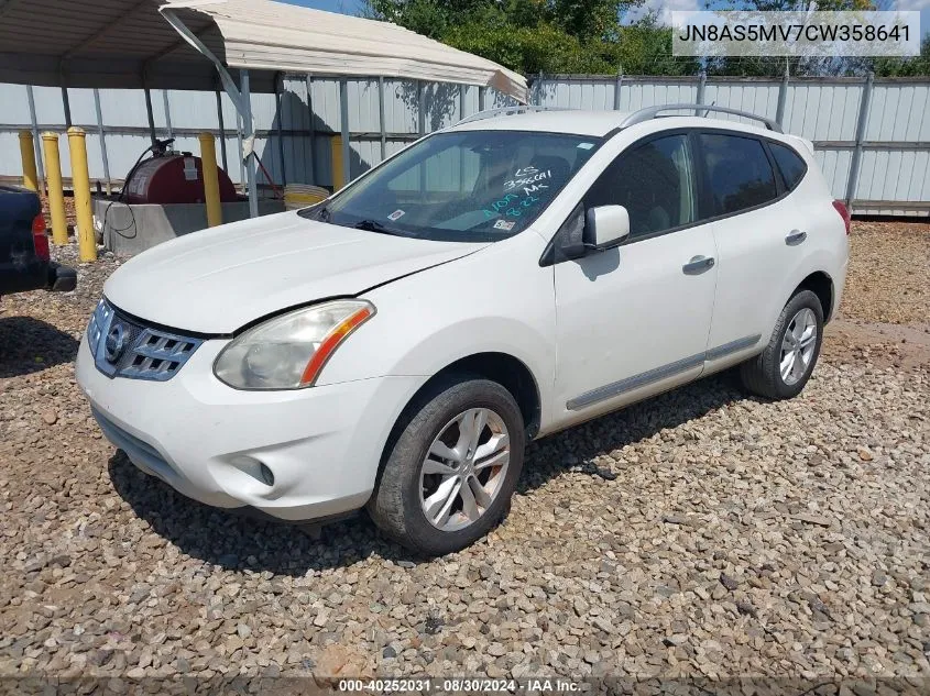 2012 Nissan Rogue Sv VIN: JN8AS5MV7CW358641 Lot: 40252031