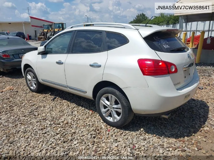 2012 Nissan Rogue Sv VIN: JN8AS5MV7CW358641 Lot: 40252031