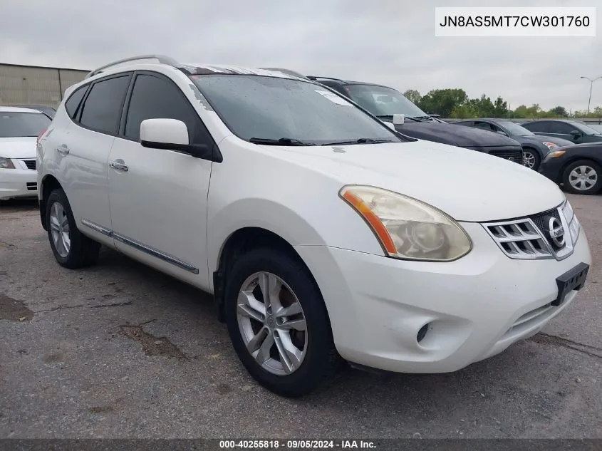 2012 Nissan Rogue Sv VIN: JN8AS5MT7CW301760 Lot: 40255818