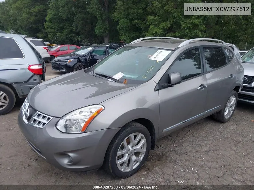 2012 Nissan Rogue Sv W/Sl Pkg VIN: JN8AS5MTXCW297512 Lot: 40287230