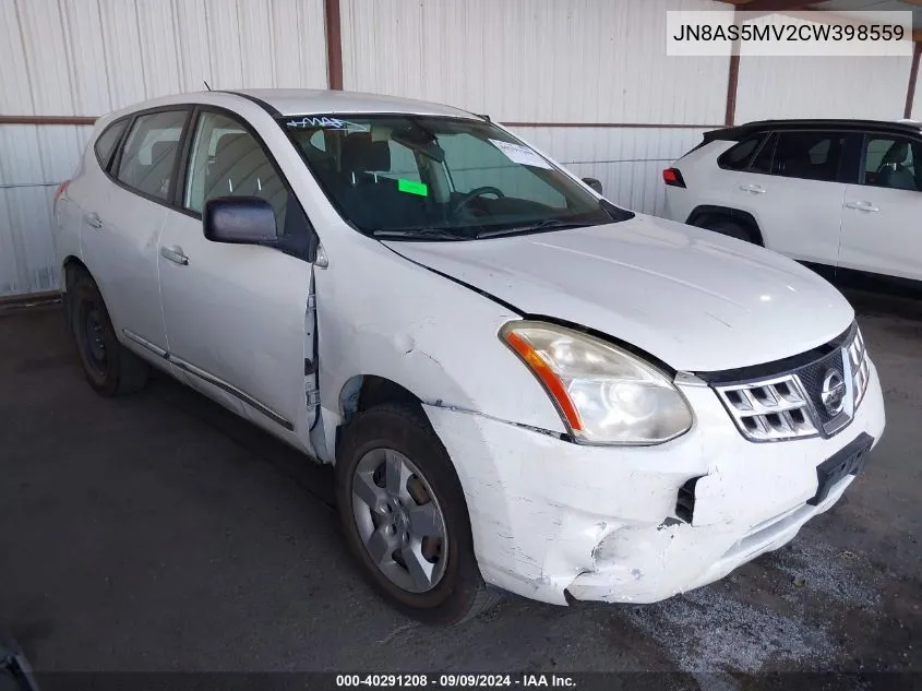 2012 Nissan Rogue S VIN: JN8AS5MV2CW398559 Lot: 40291208