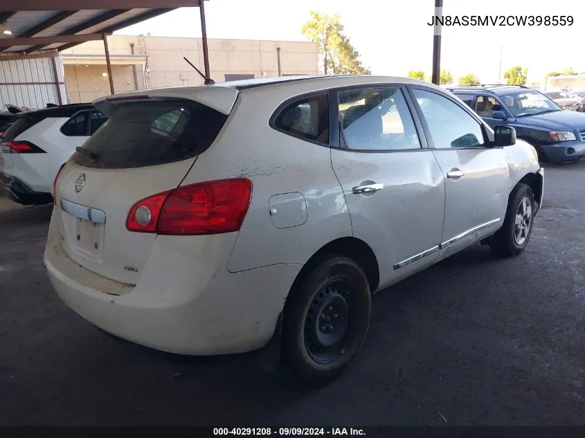 2012 Nissan Rogue S VIN: JN8AS5MV2CW398559 Lot: 40291208