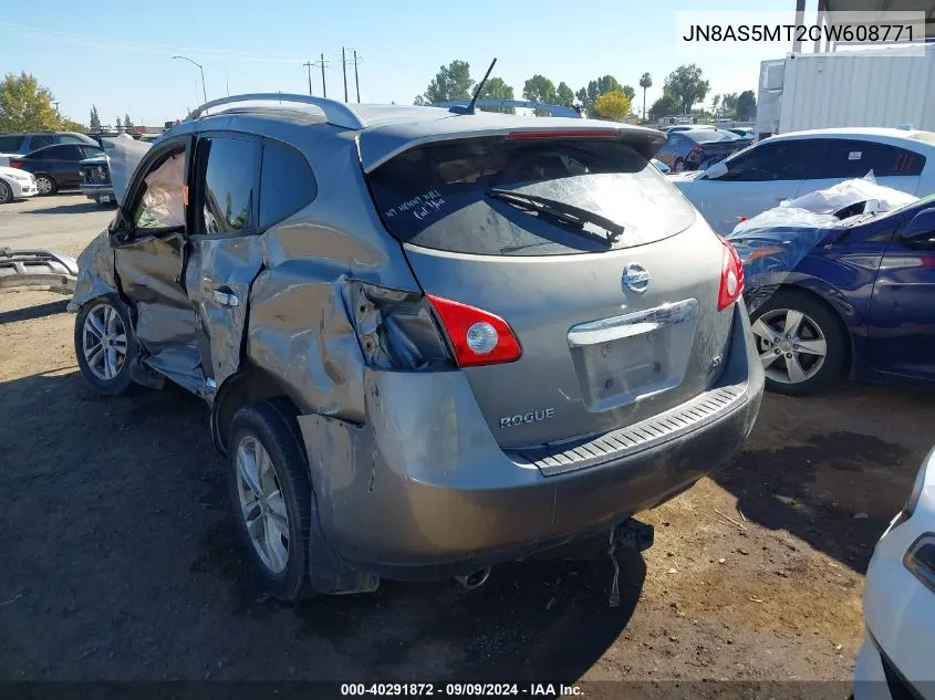 2012 Nissan Rogue Sv VIN: JN8AS5MT2CW608771 Lot: 40291872