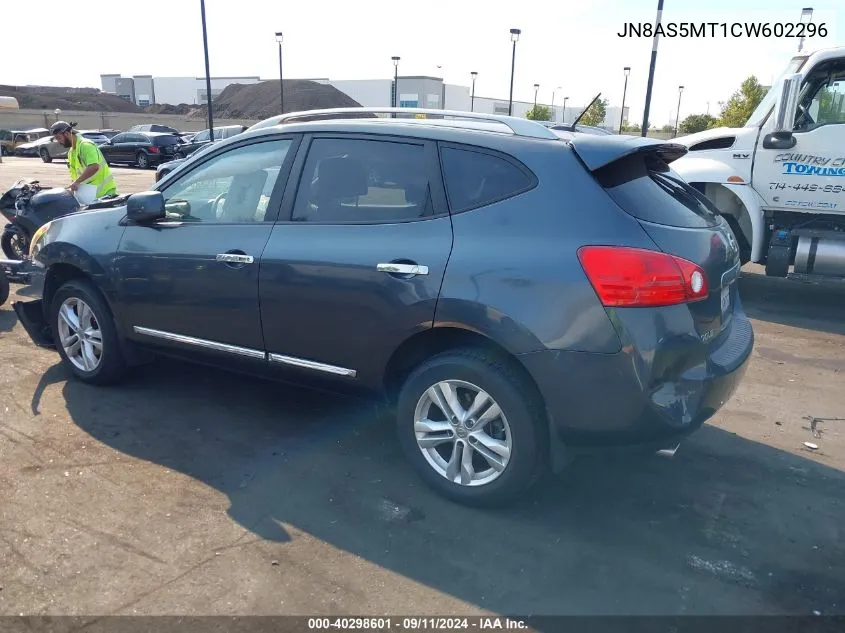 JN8AS5MT1CW602296 2012 Nissan Rogue Sv