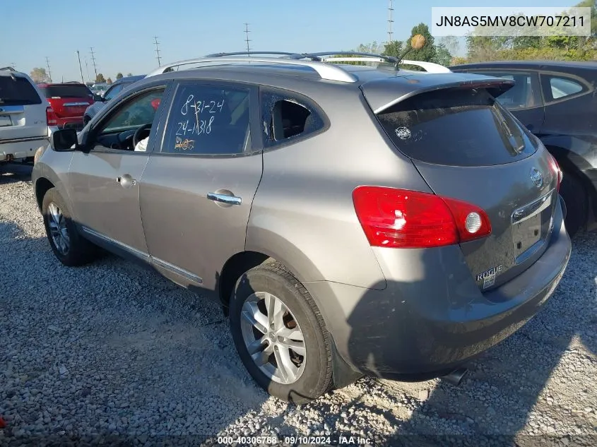 2012 Nissan Rogue S/Sv VIN: JN8AS5MV8CW707211 Lot: 40306768