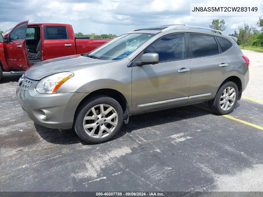 2012 Nissan Rogue Sv W/Sl Pkg VIN: JN8AS5MT2CW283149 Lot: 40307758