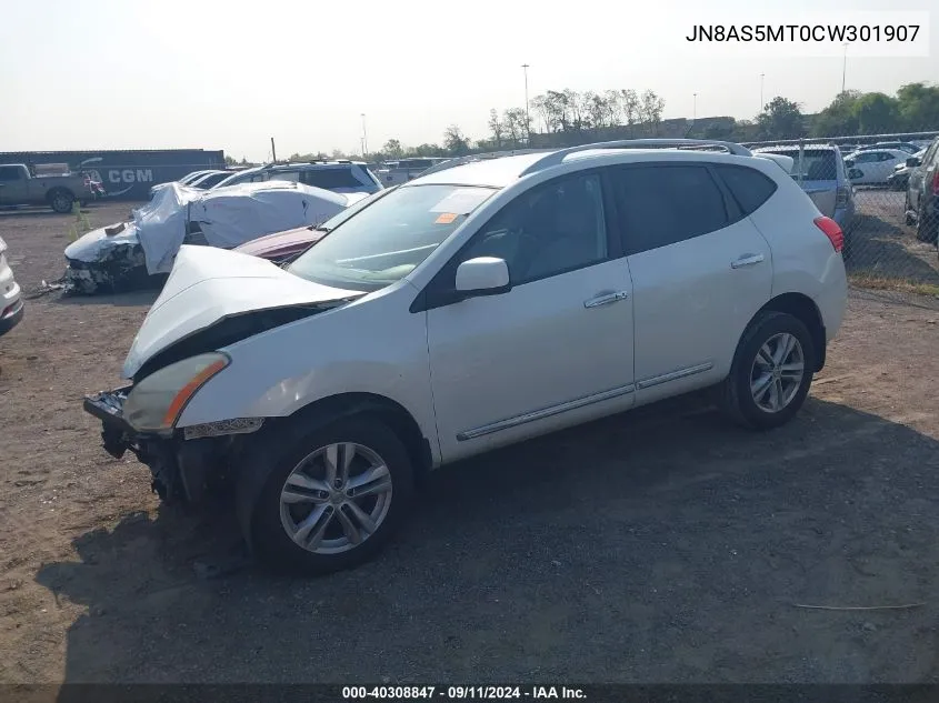 2012 Nissan Rogue Sv VIN: JN8AS5MT0CW301907 Lot: 40308847