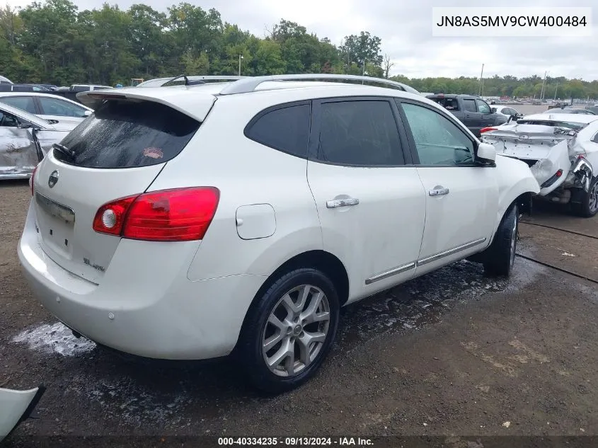 JN8AS5MV9CW400484 2012 Nissan Rogue Sv W/Sl Pkg