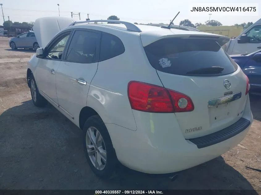 JN8AS5MV0CW416475 2012 Nissan Rogue Sv