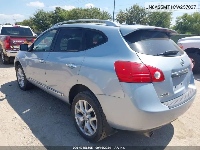 2012 Nissan Rogue Sv W/Sl Pkg VIN: JN8AS5MT1CW257027 Lot: 40356565