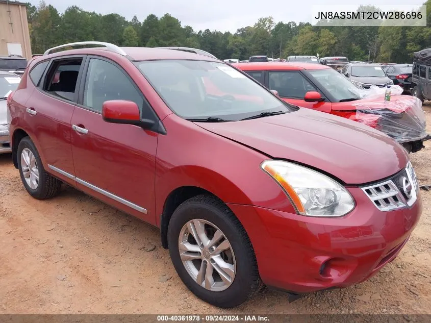 JN8AS5MT2CW286696 2012 Nissan Rogue Sv