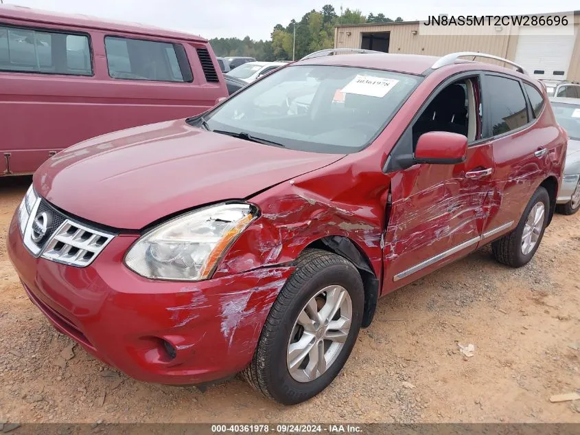 JN8AS5MT2CW286696 2012 Nissan Rogue Sv