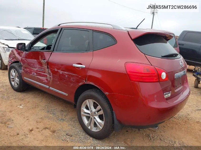 JN8AS5MT2CW286696 2012 Nissan Rogue Sv