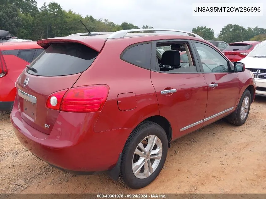 JN8AS5MT2CW286696 2012 Nissan Rogue Sv