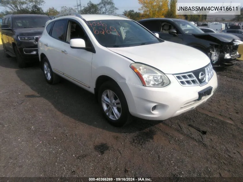 2012 Nissan Rogue Sv VIN: JN8AS5MV4CW416611 Lot: 40366269