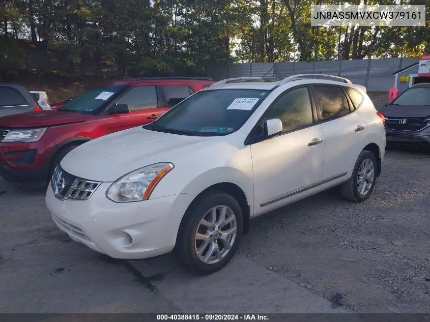 2012 Nissan Rogue Sv W/Sl Pkg VIN: JN8AS5MVXCW379161 Lot: 40388415