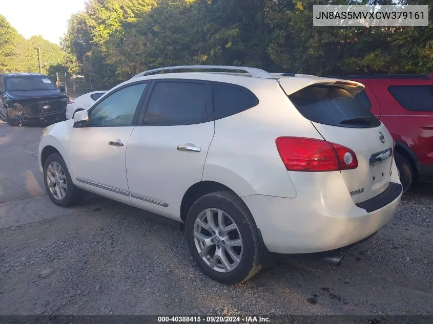 2012 Nissan Rogue Sv W/Sl Pkg VIN: JN8AS5MVXCW379161 Lot: 40388415