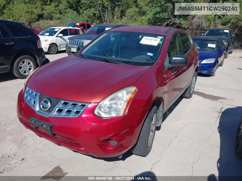 JN8AS5MT1CW290240 2012 Nissan Rogue S