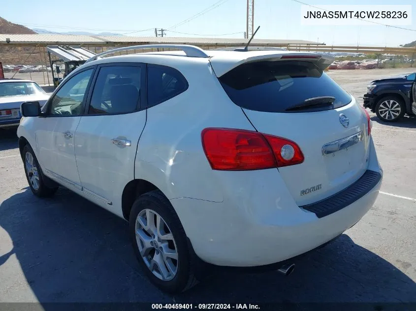 2012 Nissan Rogue Sv W/Sl Pkg VIN: JN8AS5MT4CW258236 Lot: 40459401