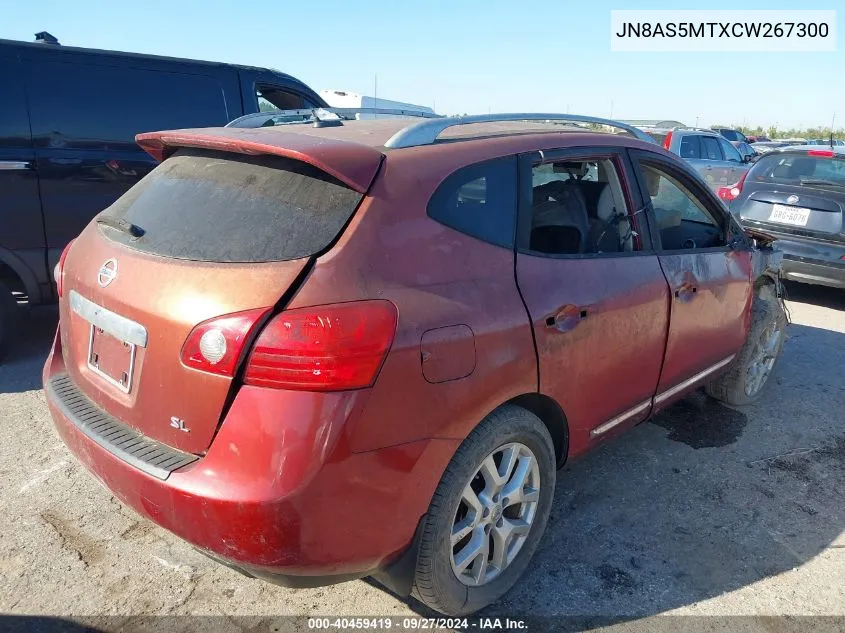 2012 Nissan Rogue Sv W/Sl Pkg VIN: JN8AS5MTXCW267300 Lot: 40459419