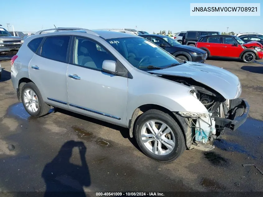 2012 Nissan Rogue Sv VIN: JN8AS5MV0CW708921 Lot: 40541009