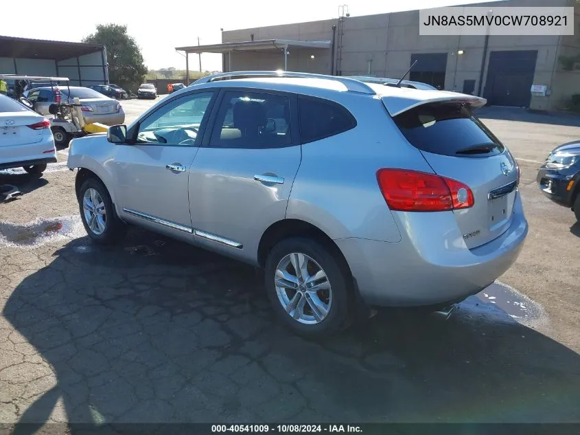 2012 Nissan Rogue Sv VIN: JN8AS5MV0CW708921 Lot: 40541009