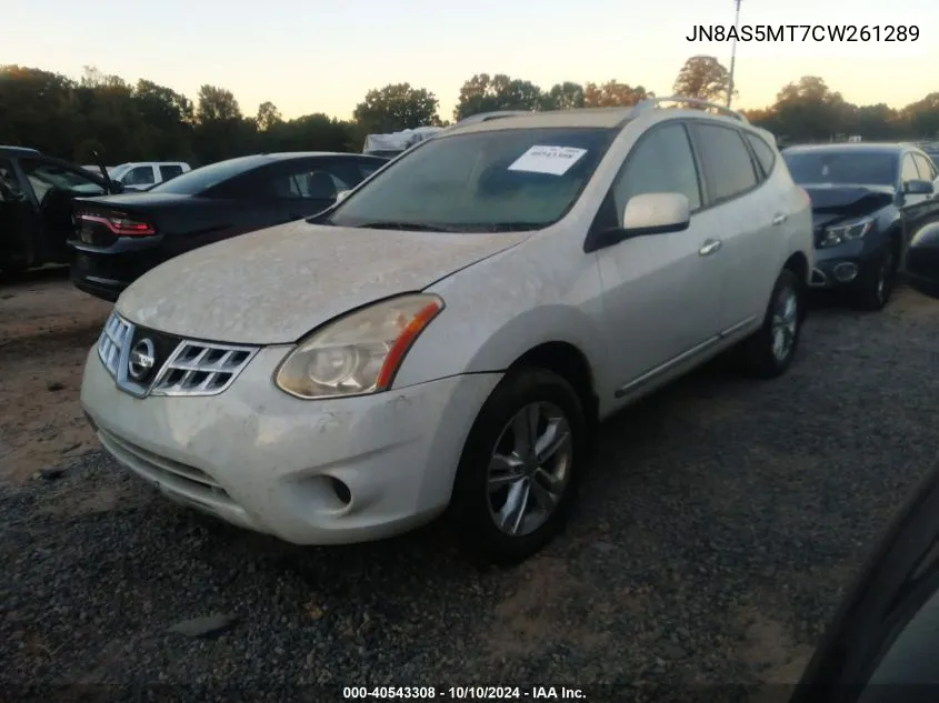 2012 Nissan Rogue Sv VIN: JN8AS5MT7CW261289 Lot: 40543308