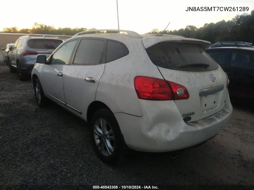 2012 Nissan Rogue Sv VIN: JN8AS5MT7CW261289 Lot: 40543308