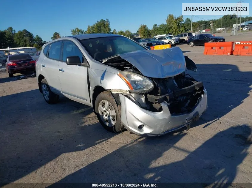 2012 Nissan Rogue S VIN: JN8AS5MV2CW383933 Lot: 40552213