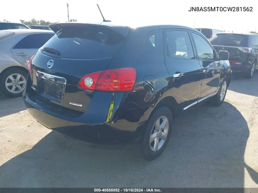 2012 Nissan Rogue S VIN: JN8AS5MT0CW281562 Lot: 40555052