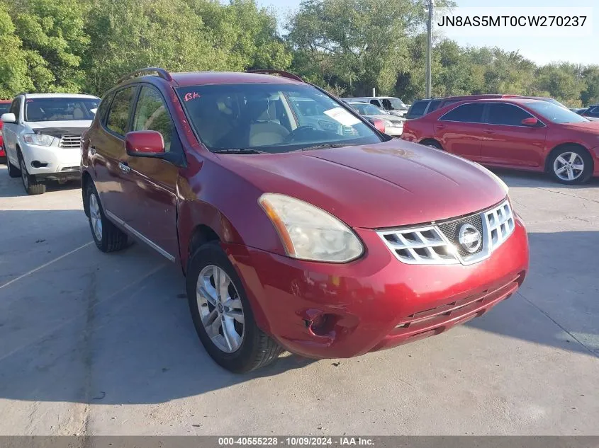 2012 Nissan Rogue Sv VIN: JN8AS5MT0CW270237 Lot: 40555228