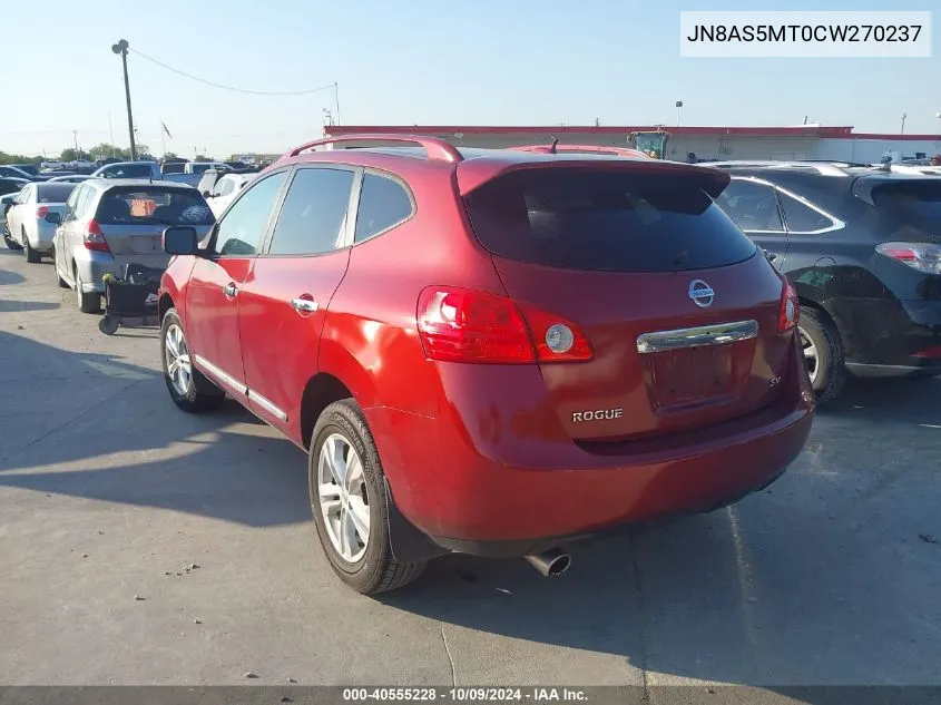 2012 Nissan Rogue Sv VIN: JN8AS5MT0CW270237 Lot: 40555228