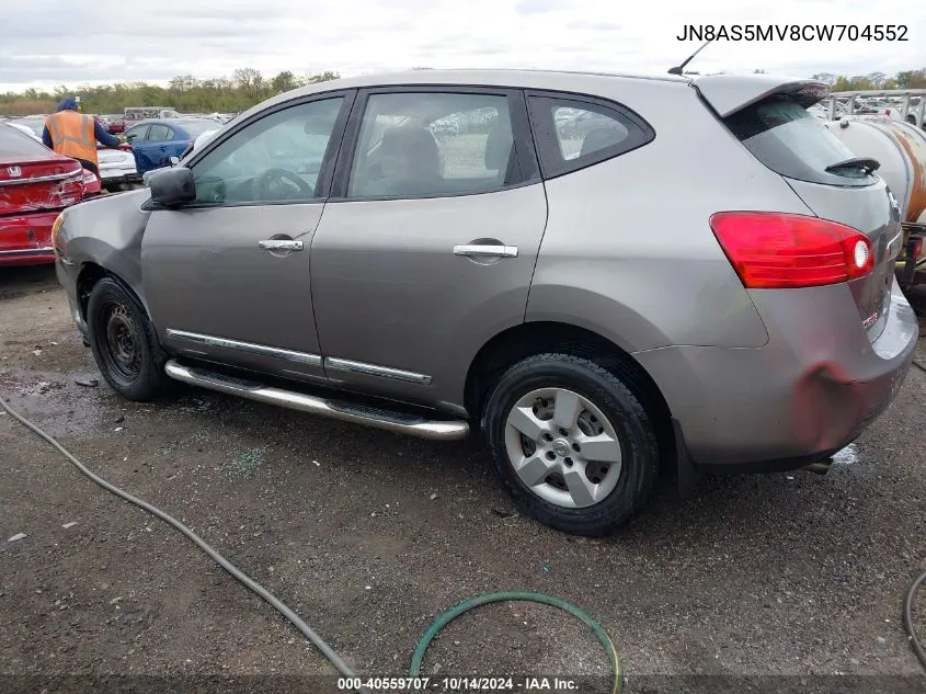 2012 Nissan Rogue S VIN: JN8AS5MV8CW704552 Lot: 40559707