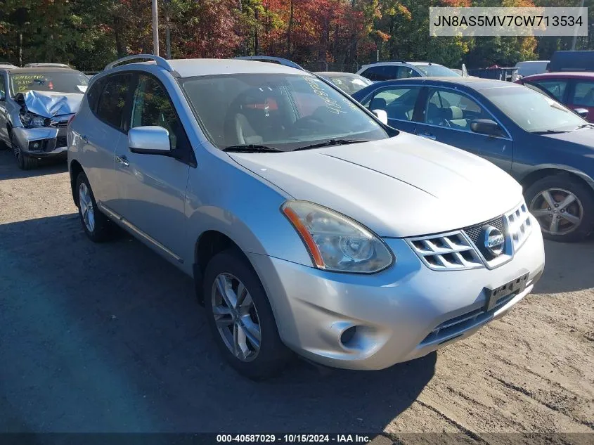 2012 Nissan Rogue S/Sv VIN: JN8AS5MV7CW713534 Lot: 40587029