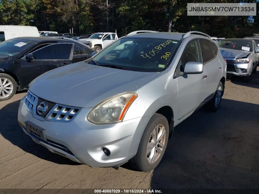 2012 Nissan Rogue S/Sv VIN: JN8AS5MV7CW713534 Lot: 40587029