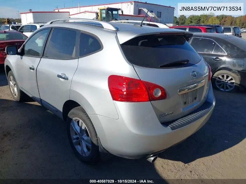 2012 Nissan Rogue S/Sv VIN: JN8AS5MV7CW713534 Lot: 40587029