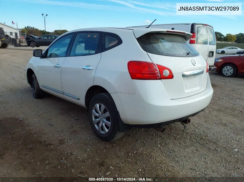 JN8AS5MT3CW297089 2012 Nissan Rogue S/Sv